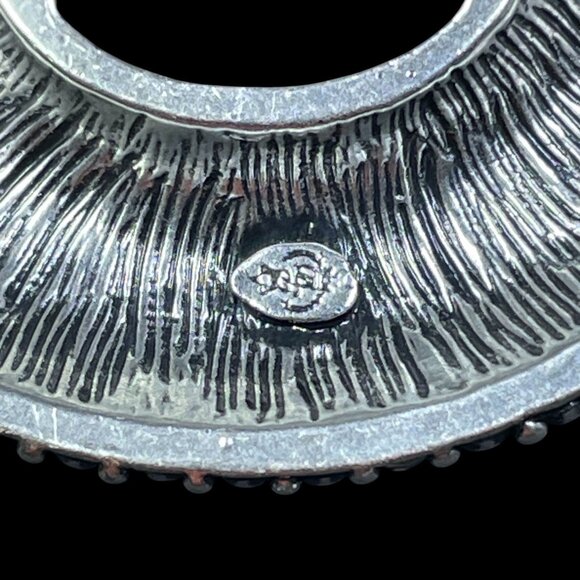 Premier Designs Hammered Silver Statement Necklace Glam Career Chic Y2K Jewelry - Picture 8 of 10